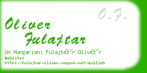 oliver fulajtar business card